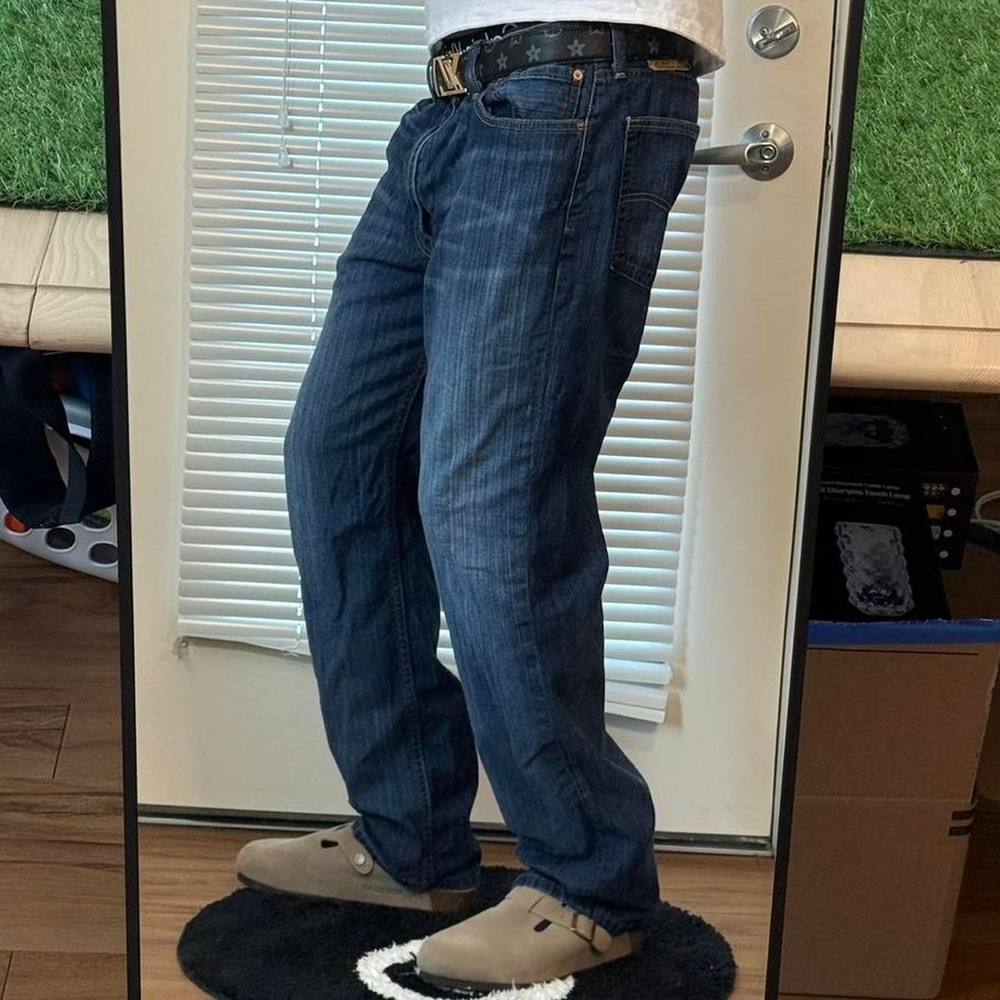 Y2K Levi's 514 straight fit blue jeans 36x32